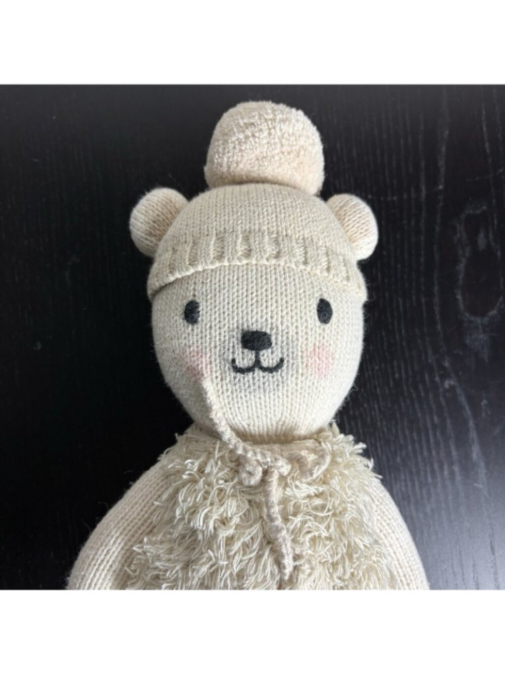 CUDDLE + KIND Stella the Polar Bear 16" Plush Knit Stuffed Animal - Picture 2 of 6